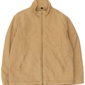 Murphy & Nye Mens Regular Fit Bomber Jacket UK 40 Large Beige Cotton