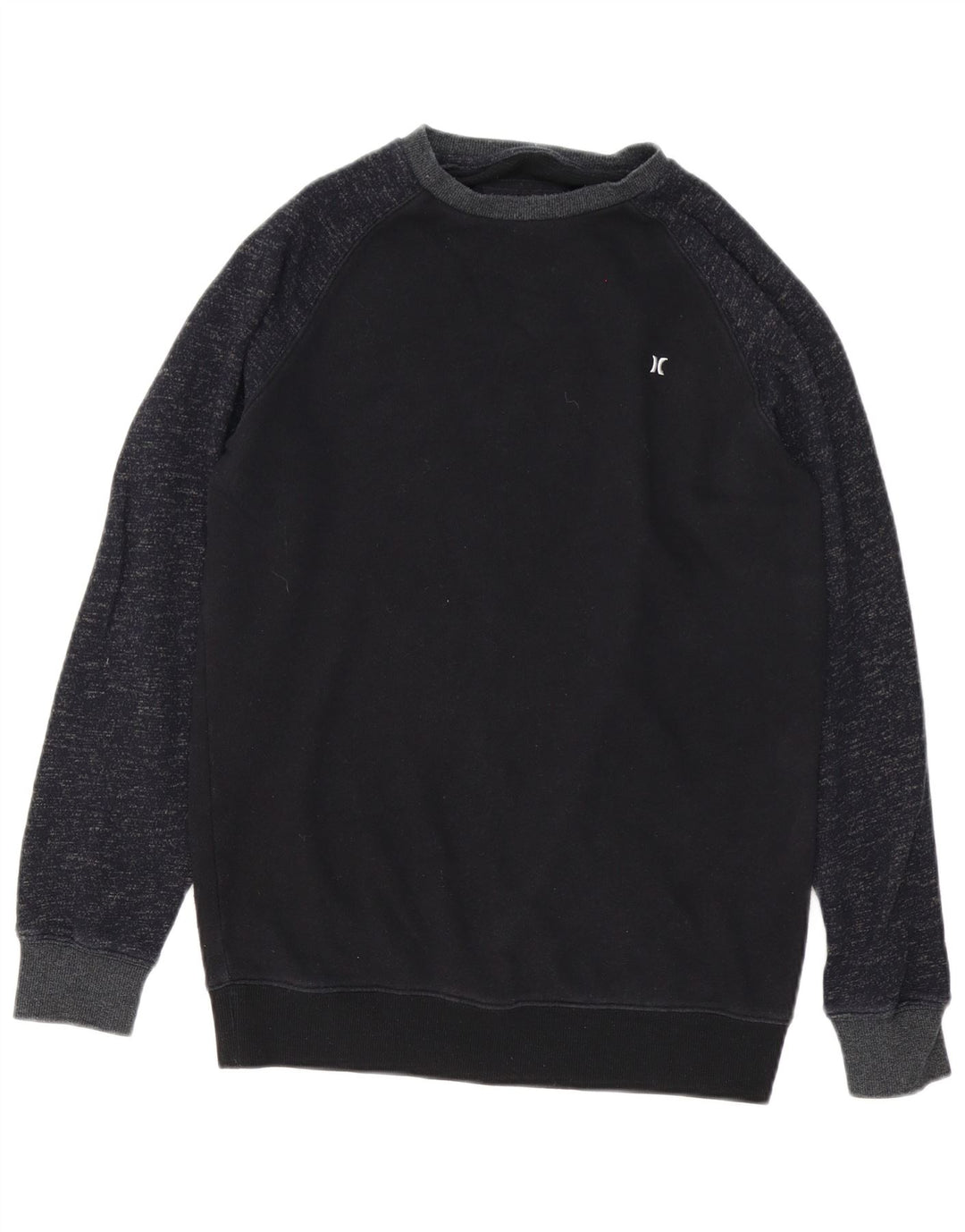 Hurley Mens Sweatshirt Jumper Small Navy Blue Flecked Cotton
