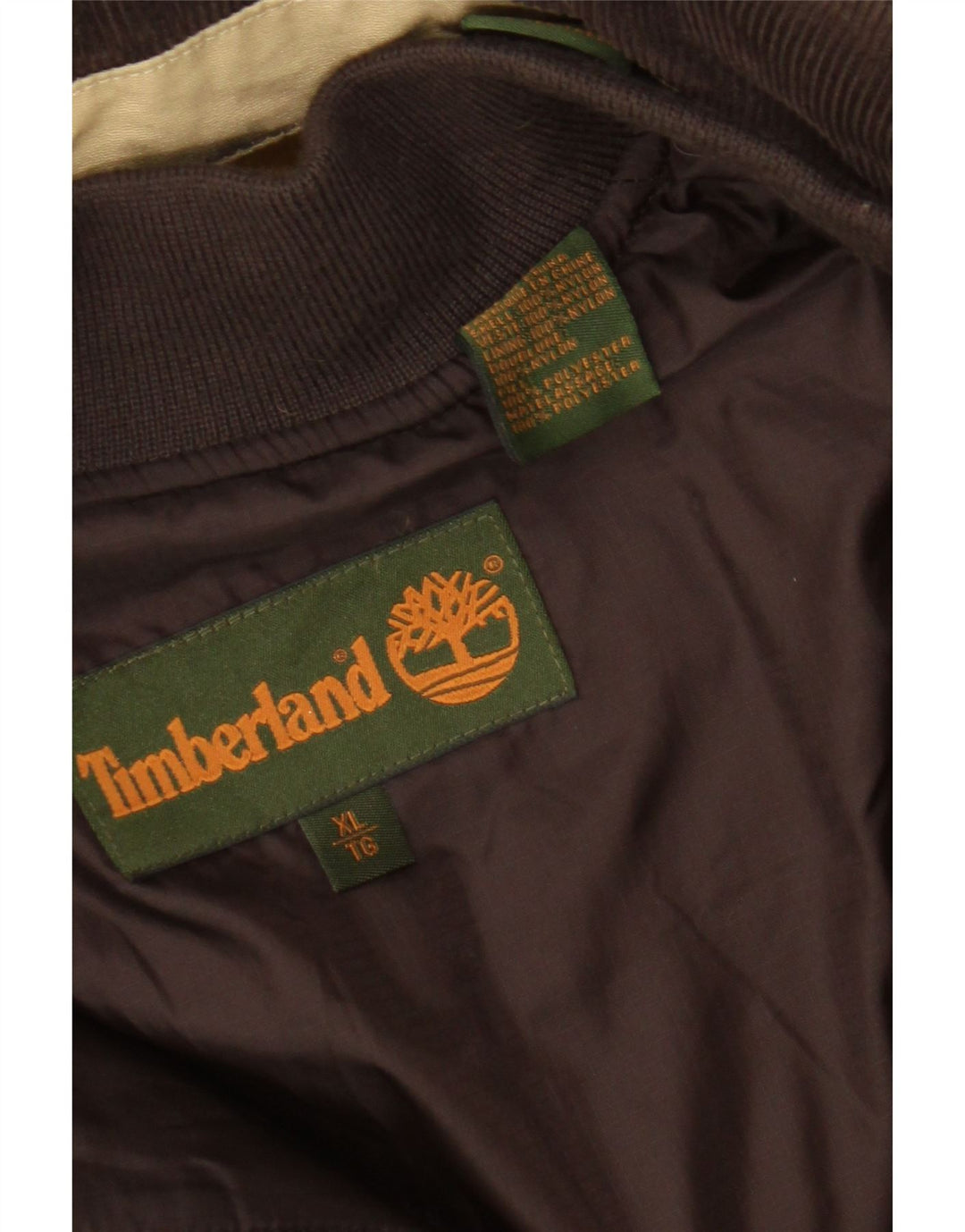 Timberland Mens Windbreaker Jacket UK 42 XL Beige Nylon