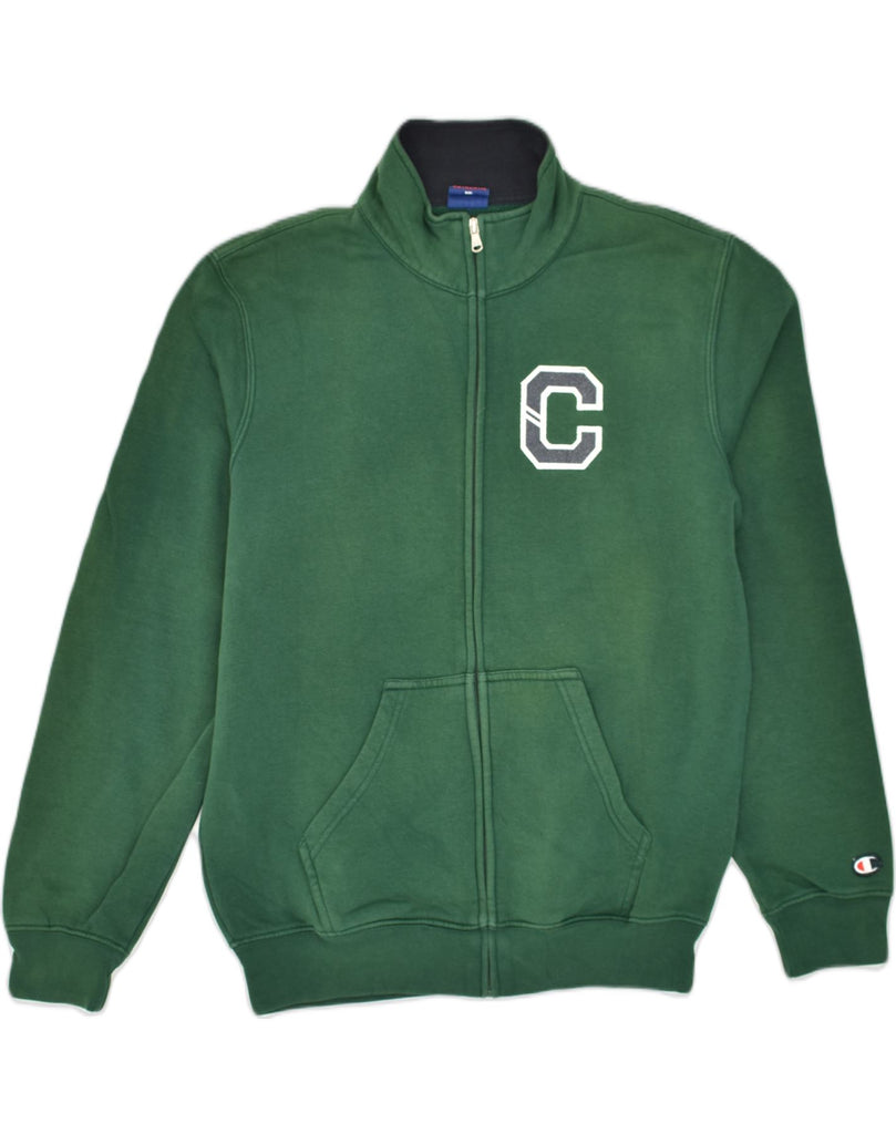 CHAMPION Mens Tracksuit Top Jacket Small Green Cotton | Vintage Champion | Thrift | Second-Hand Champion | Used Clothing | Messina Hembry 