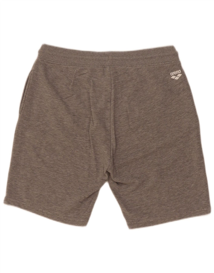Arena Mens Casual Shorts Medium Grey Flecked Cotton