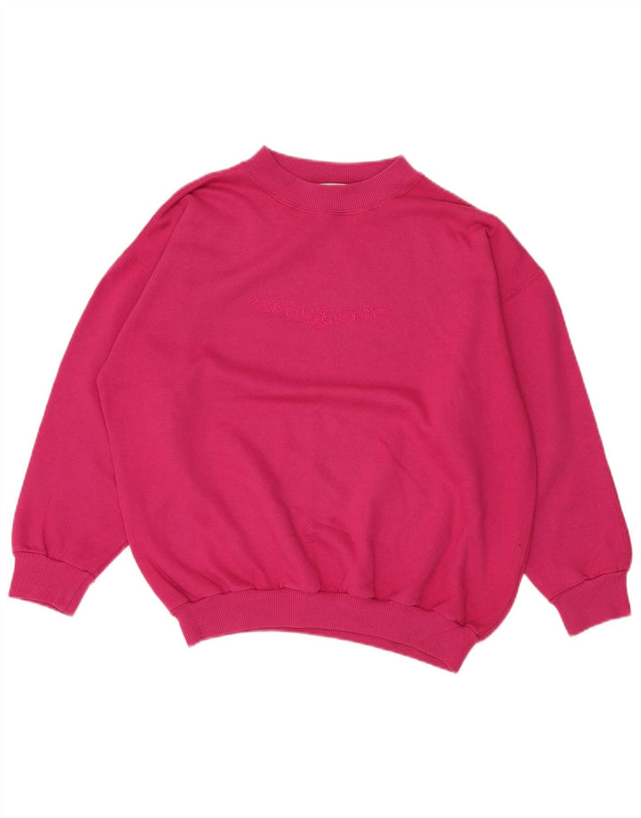 Essential Womens Sweatshirt Jumper UK 20 2XL Pink