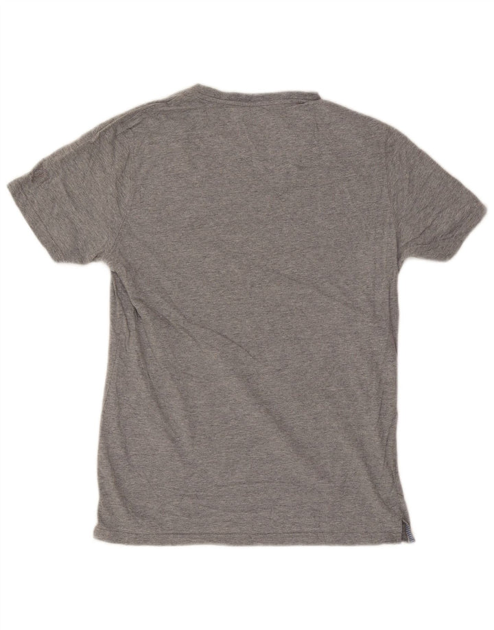 Massimo Dutti Mens T-Shirt Top Medium Grey