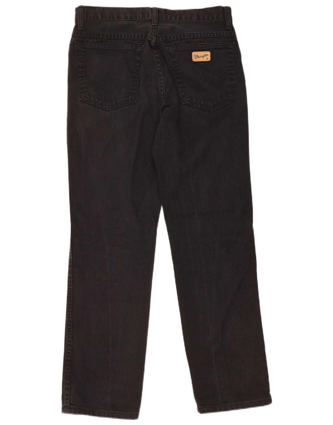 Wrangler Mens Texas Straight Jeans W32 L30 Black Cotton