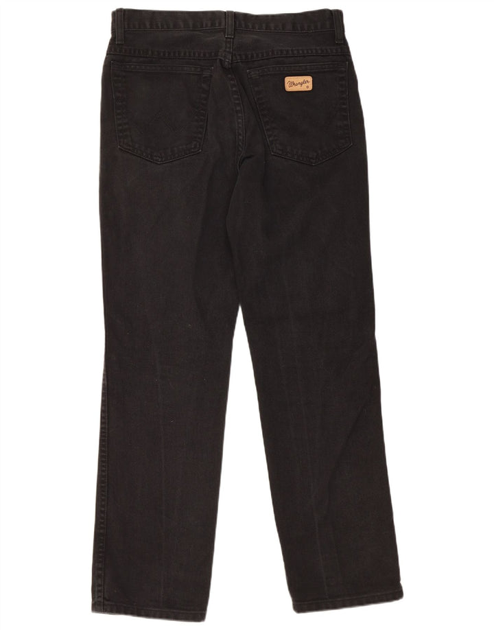 Wrangler Mens Texas Straight Jeans W32 L30 Black Cotton