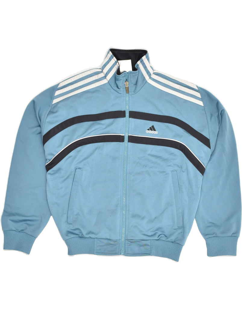 ADIDAS Boys Tracksuit Top Jacket 11-12 Years Blue Polyester | Vintage Adidas | Thrift | Second-Hand Adidas | Used Clothing | Messina Hembry 