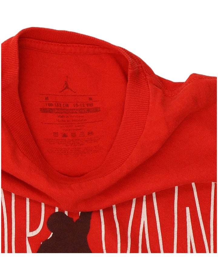 Jordan Boys Graphic T-Shirt Top 10-11 Years Medium Red