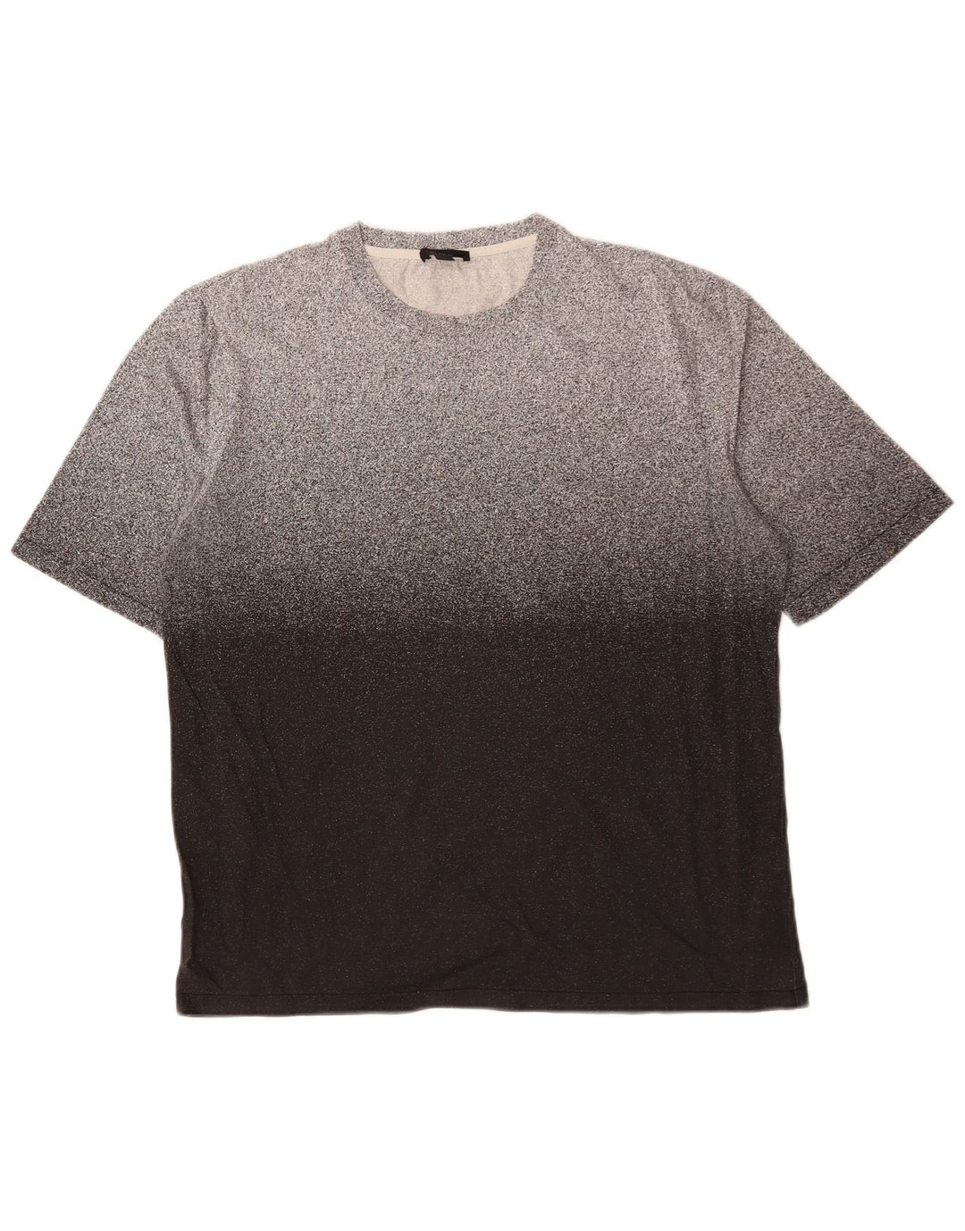 Cos Mens T-Shirt Top Large Grey Flecked Cotton