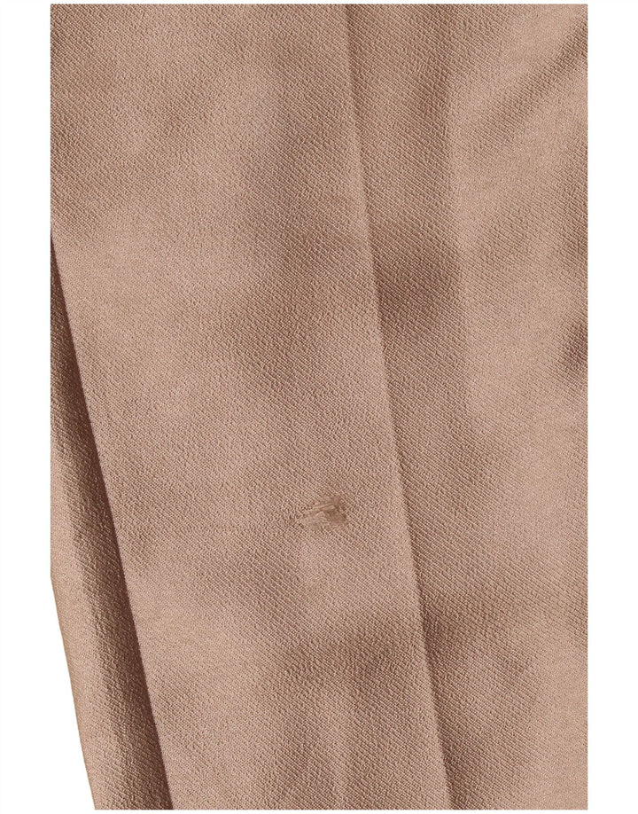 Zara Womens Tapered Casual Trousers Small W27 L26 Beige Polyester