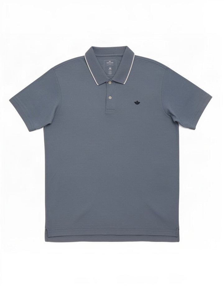 Dockers Mens Polo Shirt Medium Blue Cotton