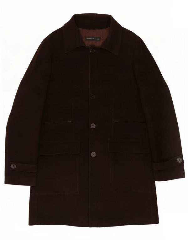 Massimo Rebecchi Mens Overcoat UK 38 Medium Brown