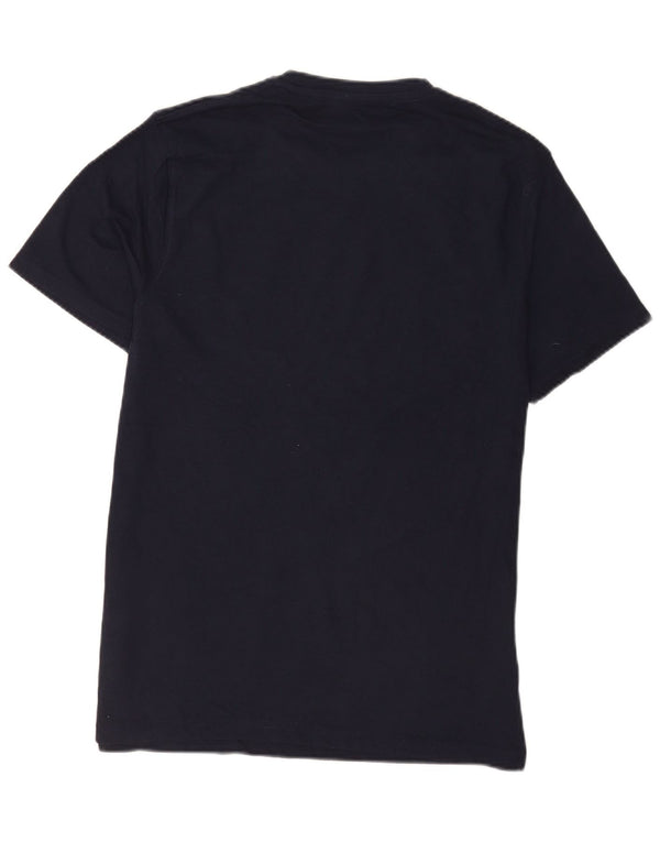 Mountain Warehouse Mens Graphic T-Shirt Top Medium Navy Blue Cotton