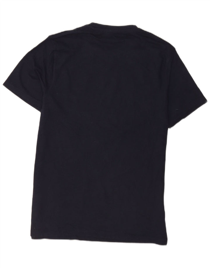 Mountain Warehouse Mens Graphic T-Shirt Top Medium Navy Blue Cotton