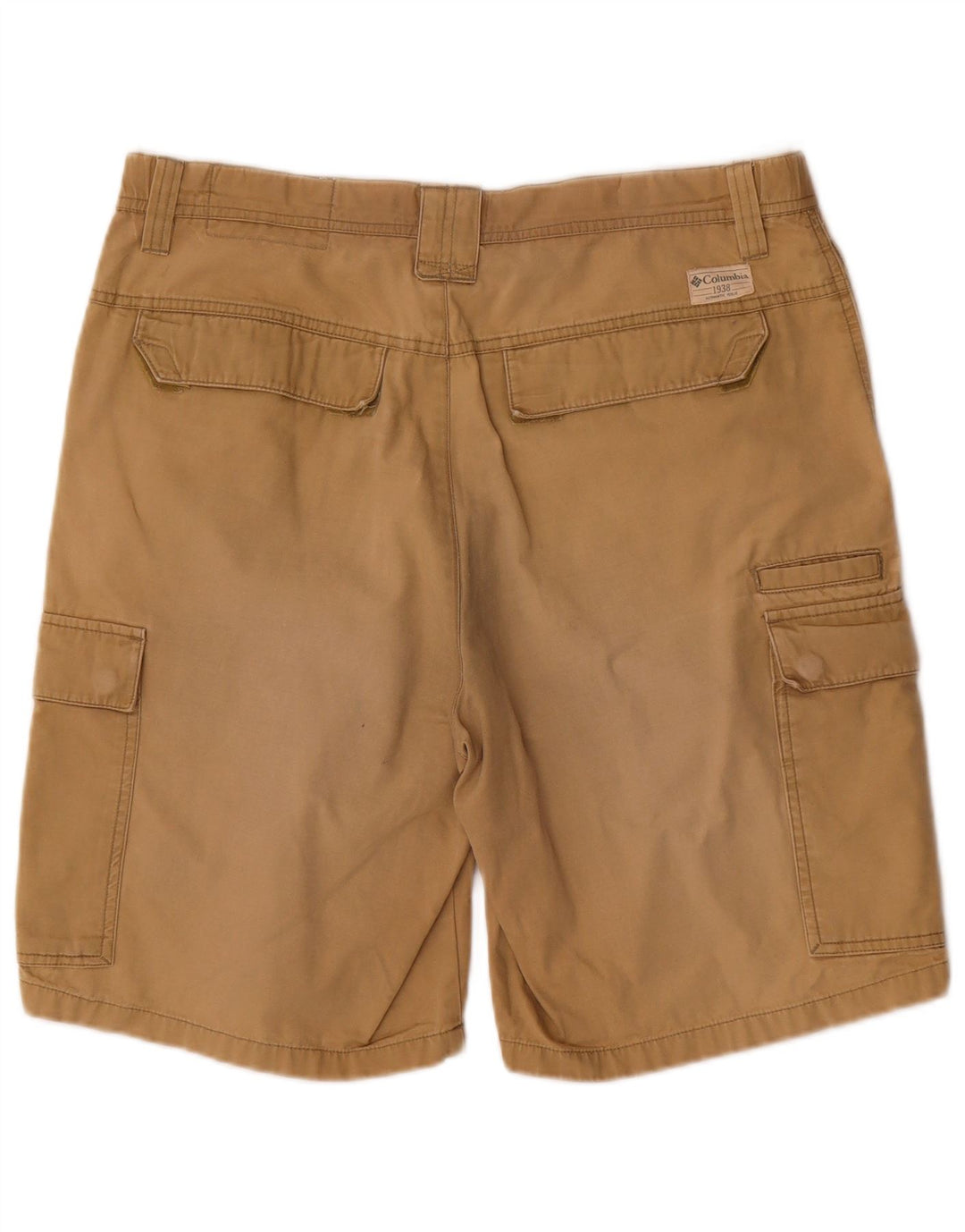 Columbia Mens Cargo Shorts Medium W32 Beige Cotton