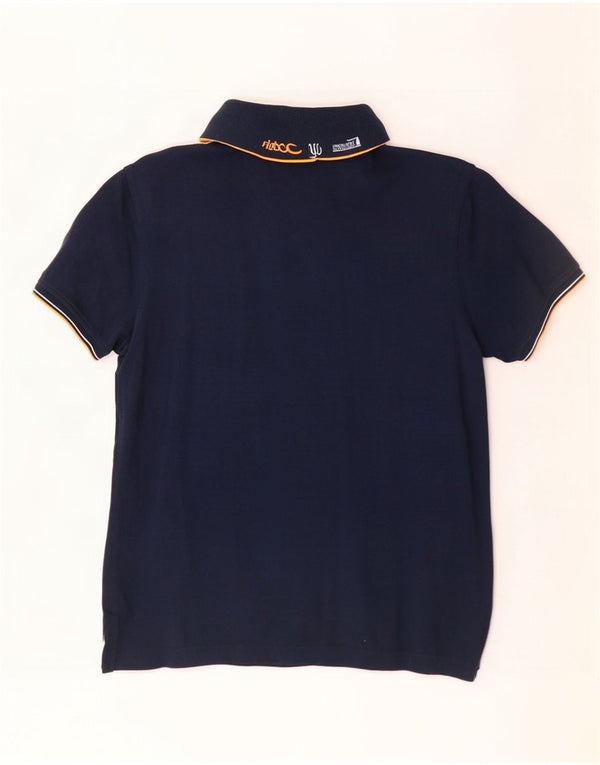 Harmont & Blaine Mens Polo Shirt Small Navy Blue Cotton