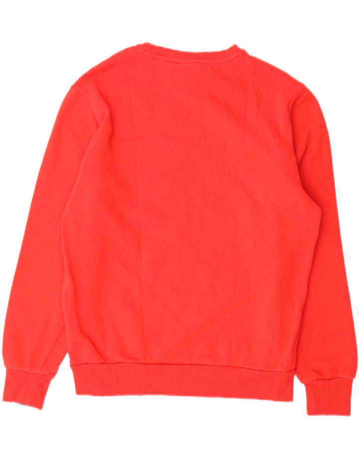 Ellesse Mens Graphic Sweatshirt Jumper Medium Red Cotton Sports