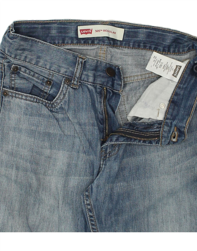 LEVI'S Boys 505 Regular Straight Jeans 11-12 Years W26 L26  Blue Cotton | Vintage Levi's | Thrift | Second-Hand Levi's | Used Clothing | Messina Hembry 