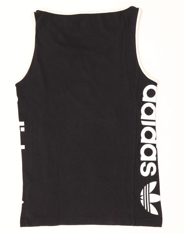 Adidas Mens Graphic Vest Top XS Black Cotton