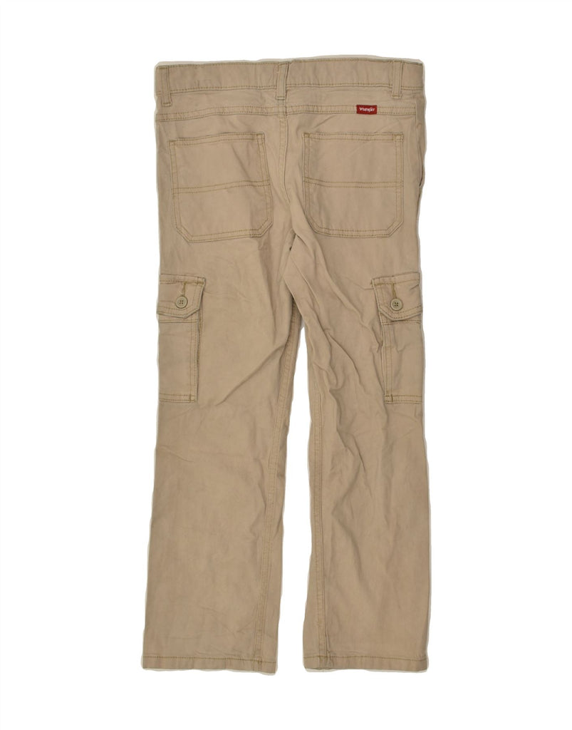 WRANGLER Boys Straight Cargo Trousers 9-10 Years W27 L23 Beige Cotton | Vintage Wrangler | Thrift | Second-Hand Wrangler | Used Clothing | Messina Hembry 