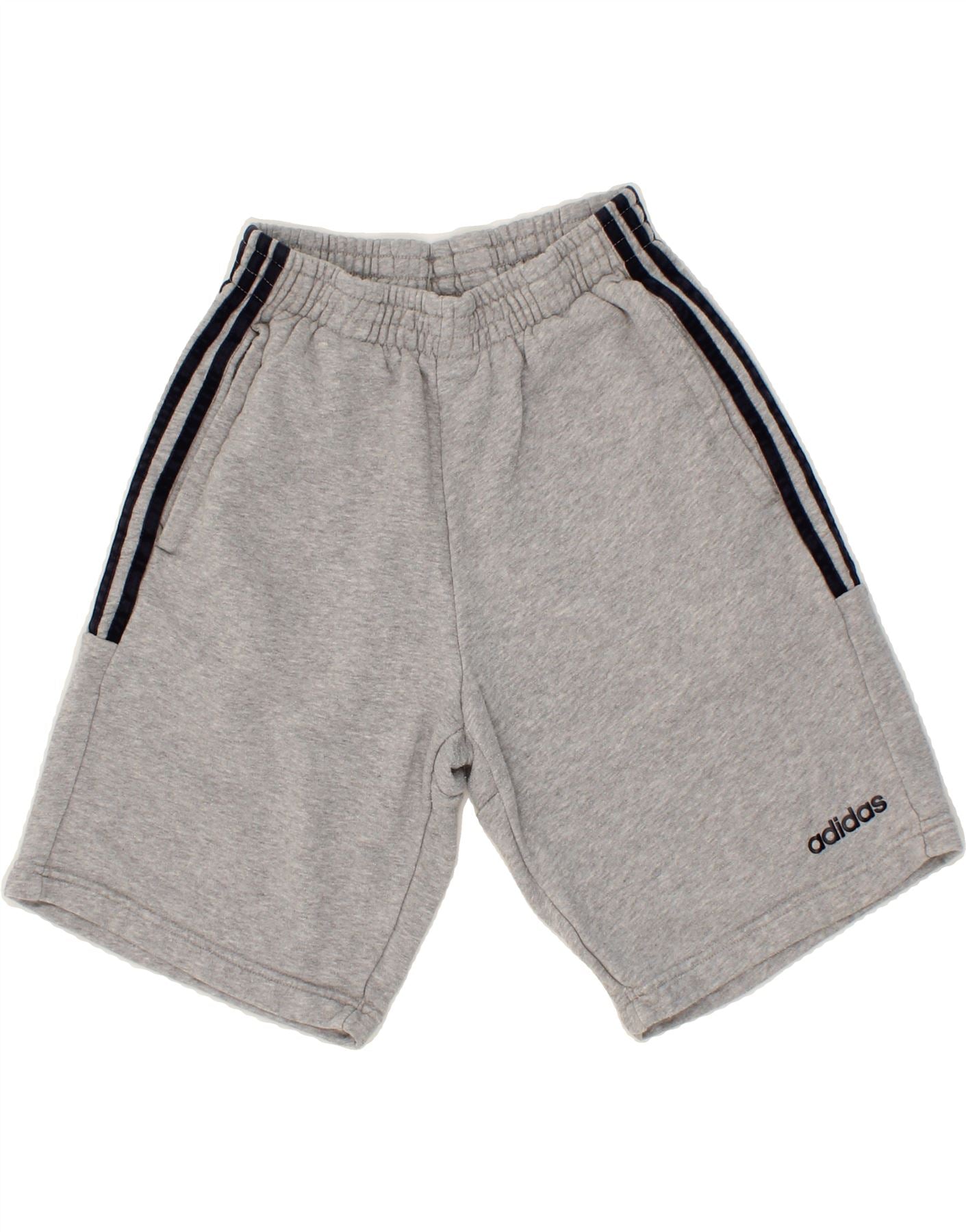 ADIDAS Mens Sport Shorts Small Grey Cotton Vintage Second-Hand