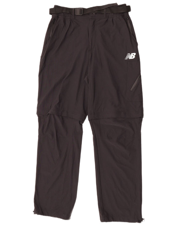 New Balance Mens Straight Trousers Medium W30 L30 Black Nylon
