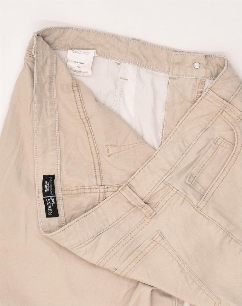 LEE Womens Mid Rise Bermuda Shorts US 18 2XL W36 Beige Cotton | Vintage Lee | Thrift | Second-Hand Lee | Used Clothing | Messina Hembry 