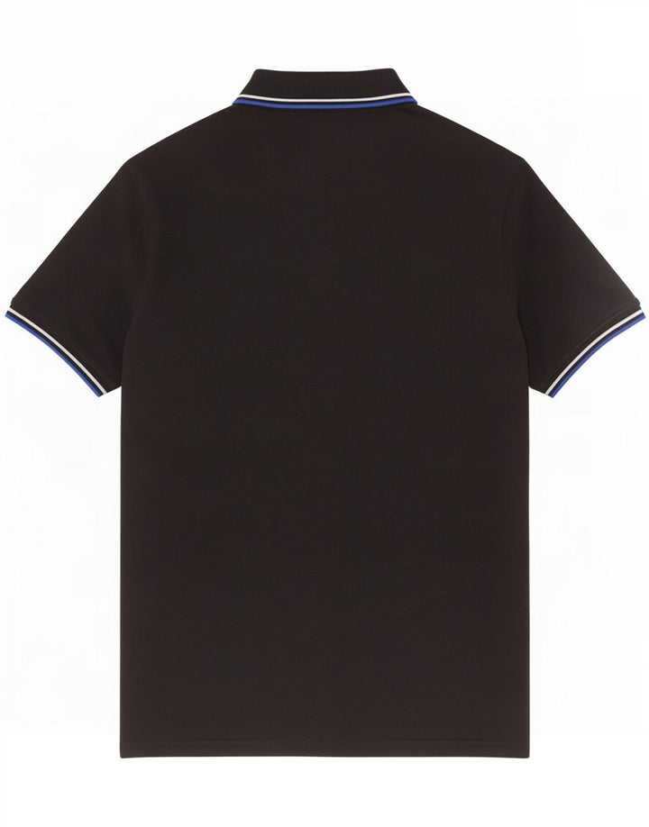 Champion Mens Polo Shirt Medium Black Cotton