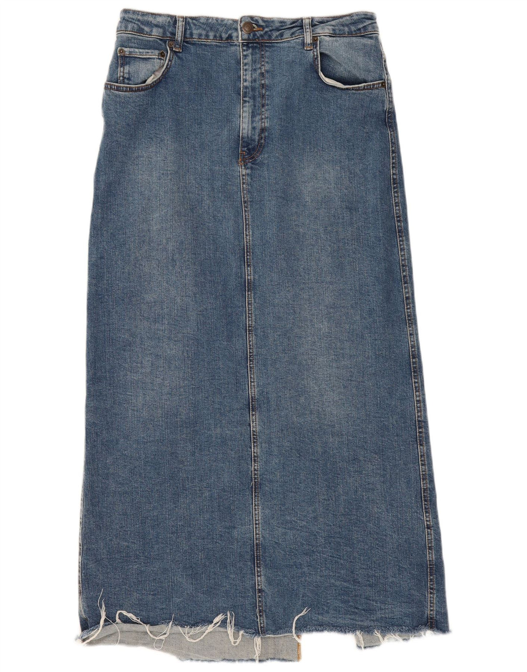 Zara Womens Denim Skirt XL W32  Blue