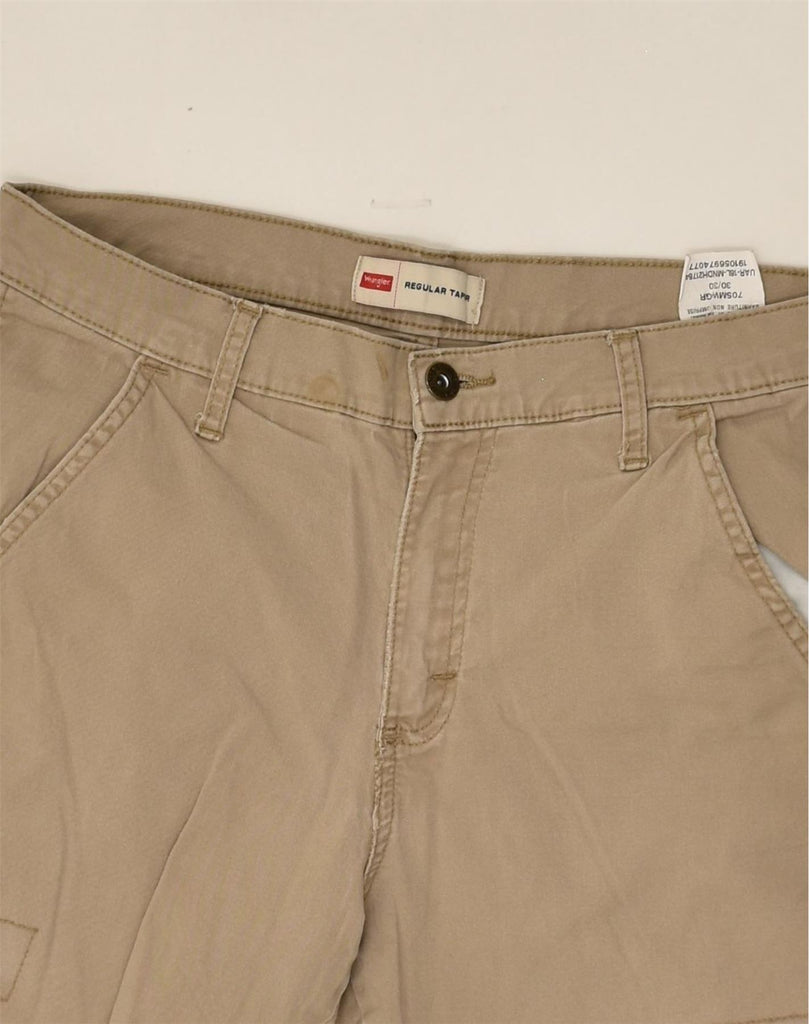 WRANGLER Womens Regular Tapered Cargo Trousers W30 L30 Beige Cotton | Vintage Wrangler | Thrift | Second-Hand Wrangler | Used Clothing | Messina Hembry 