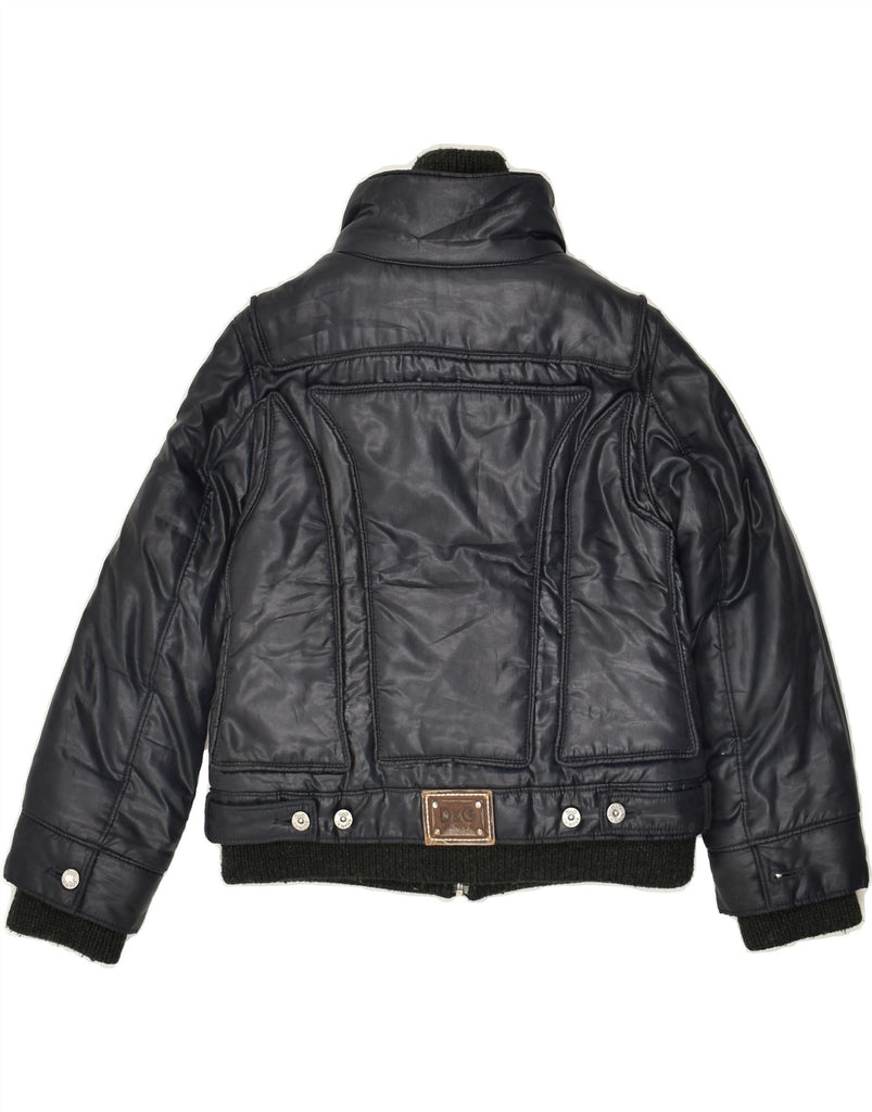 DOLCE & GABBANA Boys Windbreaker Jacket 7-8 Years Navy Blue Polyester | Vintage Dolce & Gabbana | Thrift | Second-Hand Dolce & Gabbana | Used Clothing | Messina Hembry 
