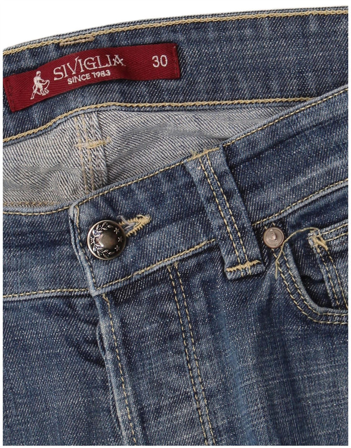 SIVIGLIA Womens Slim Jeans W30 L32 Blue Cotton