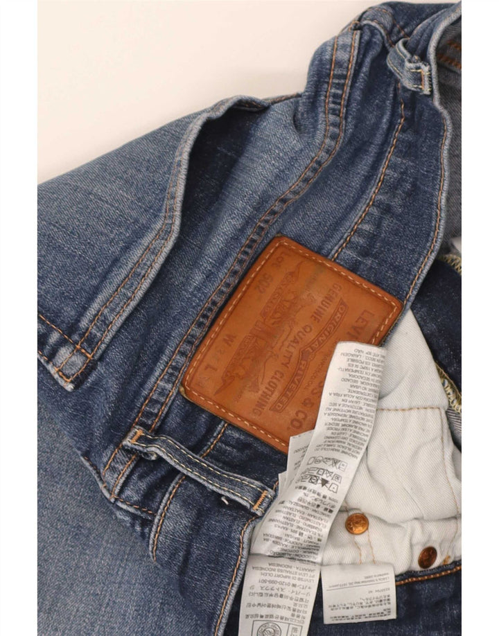 Levi's Mens 502 Tapered Jeans W34 L34 Blue Cotton