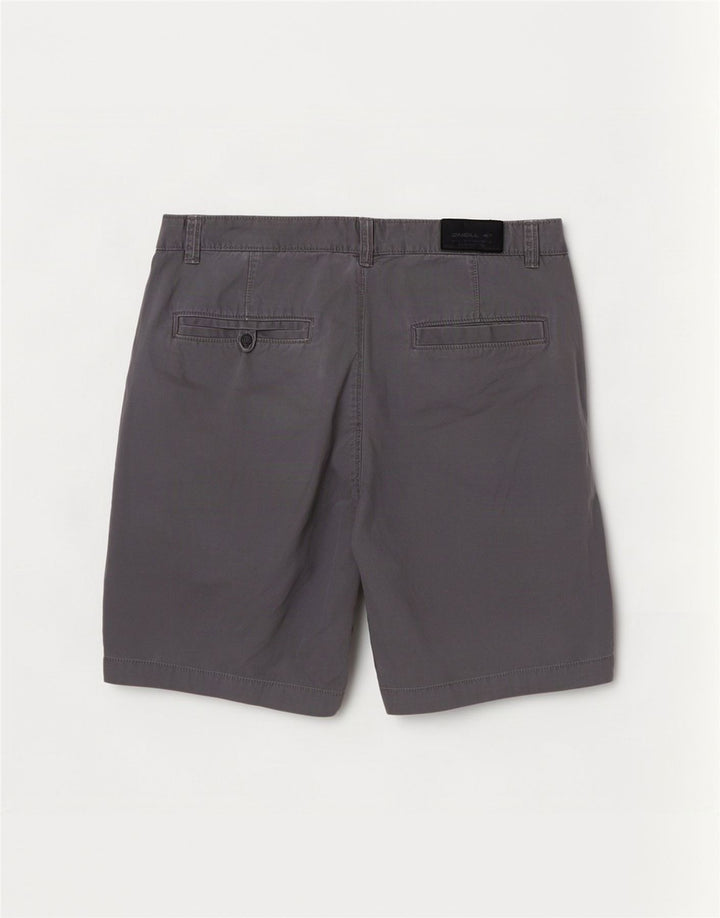 O'Neill Mens Chino Shorts W31 Medium Grey Cotton