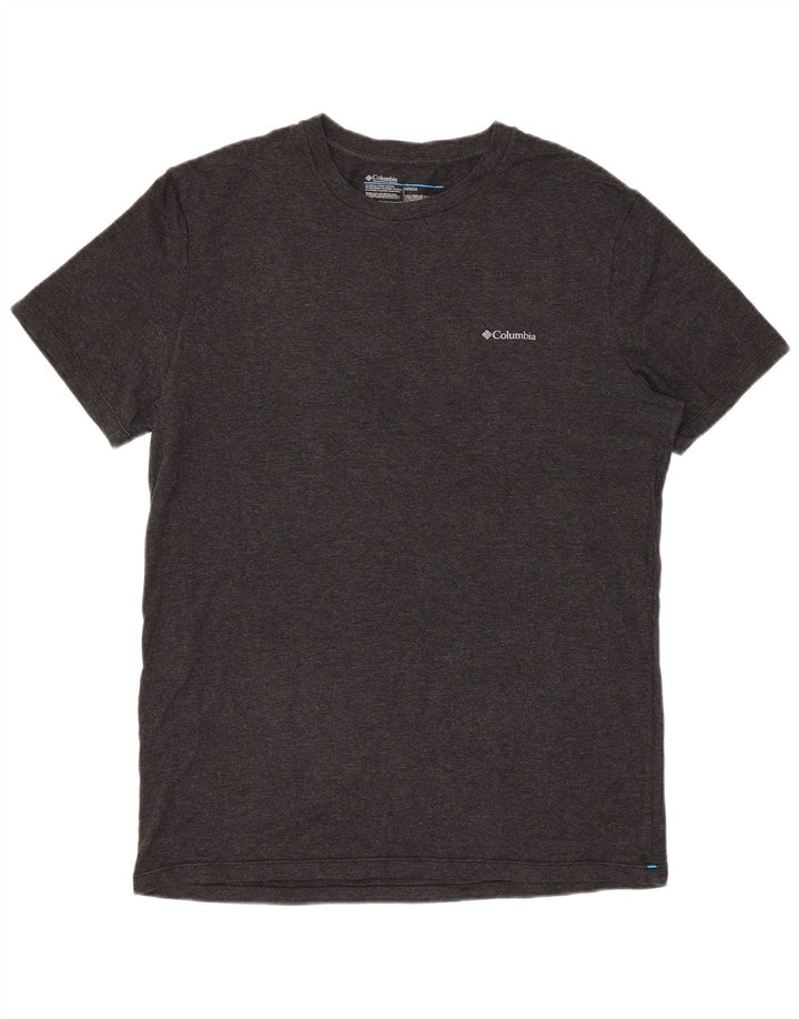 Columbia Mens Short Sleeve Regular T-Shirt Top Medium Grey Flecked Cotton