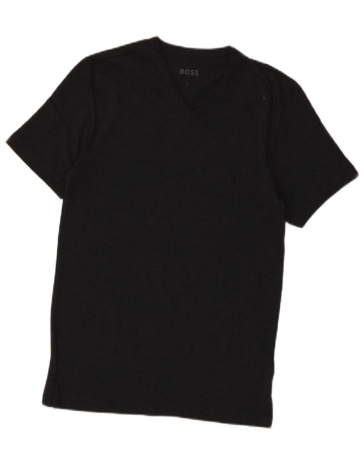 Hugo Boss Mens T-Shirt Top Small Grey Cotton