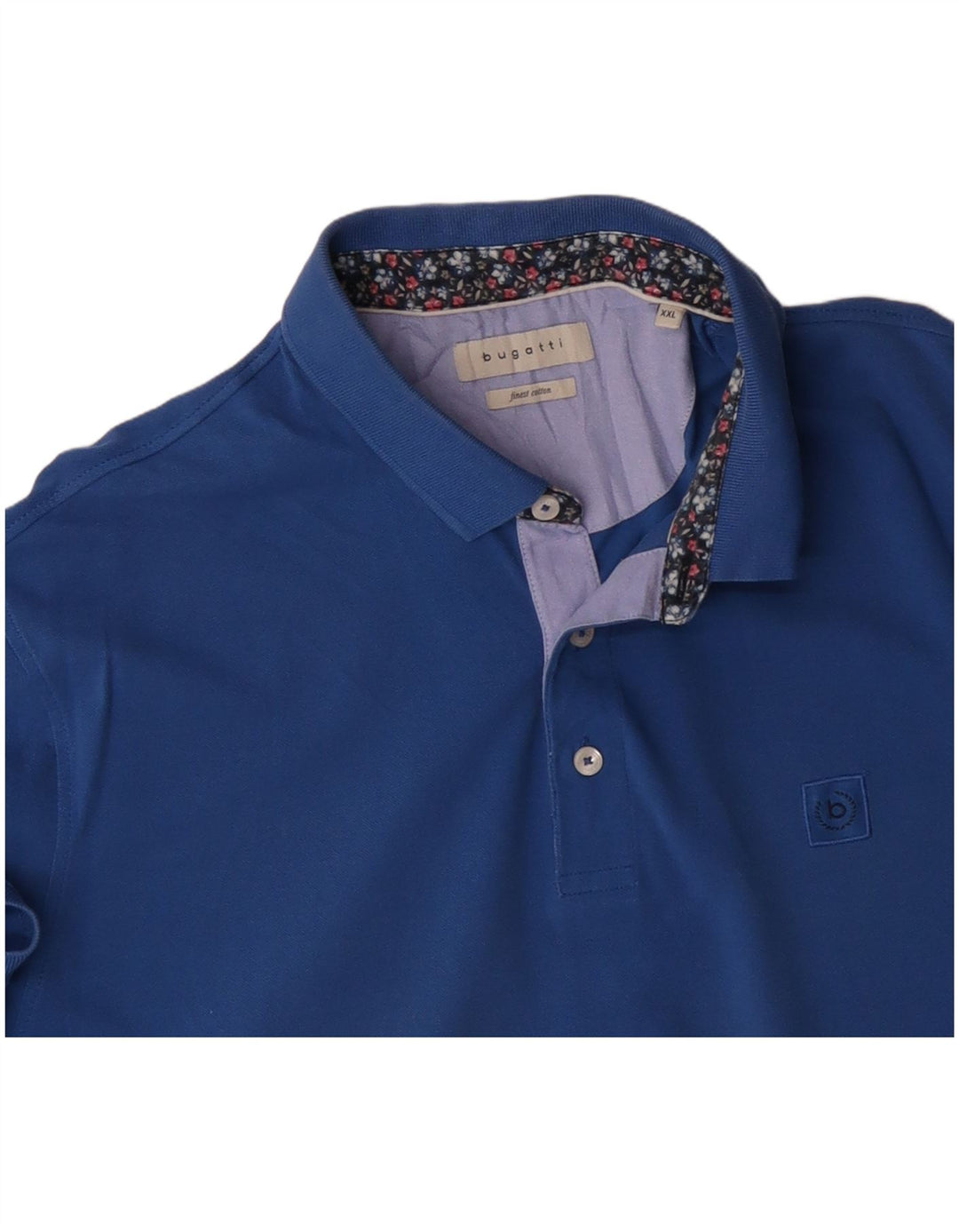 BUGATTI Mens Polo Shirt 2XL Blue Cotton