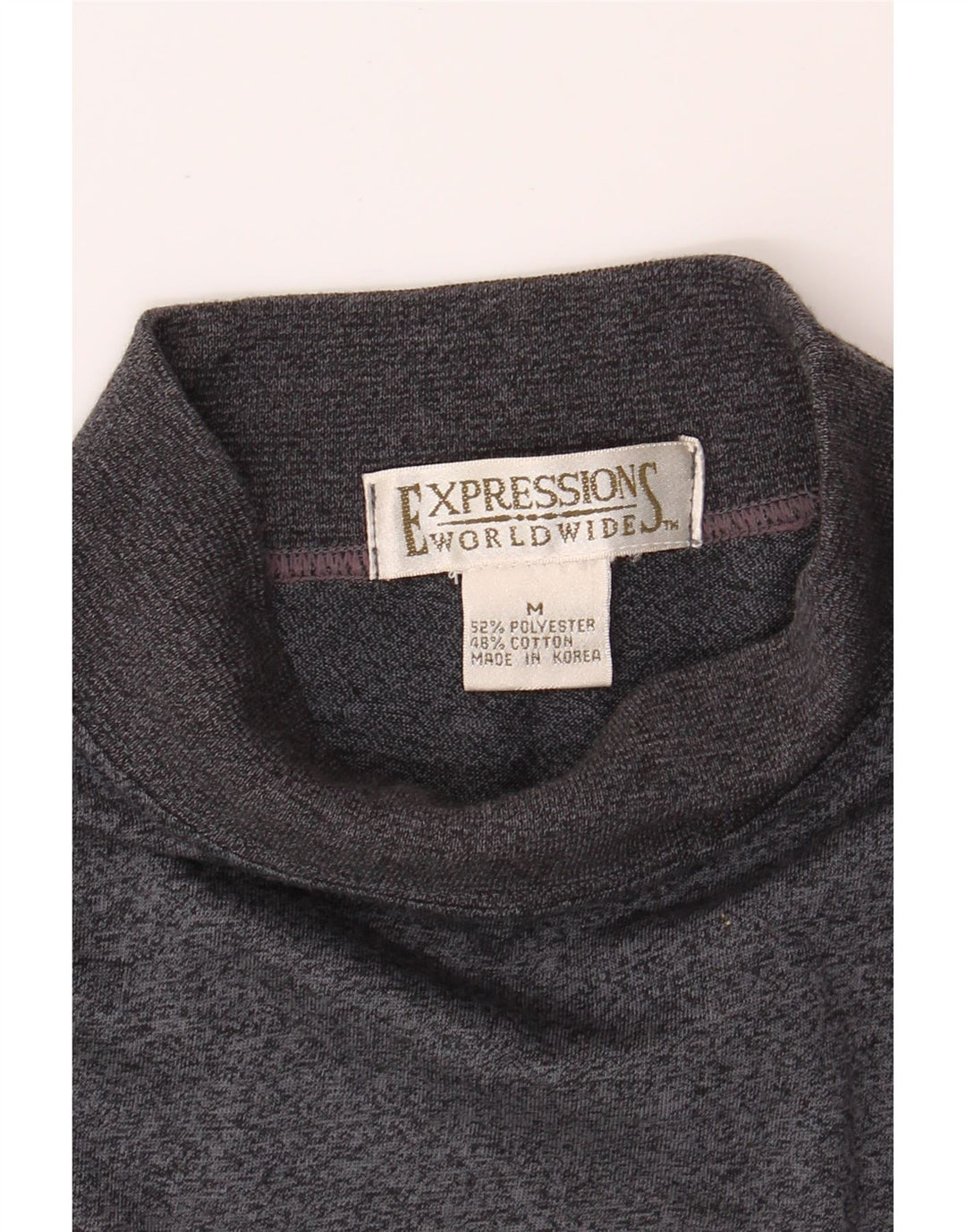 VINTAGE Mens Sweatshirt Jumper Medium Grey Polyester Vintage Vintage and Second-Hand Vintage from Messina Hembry 