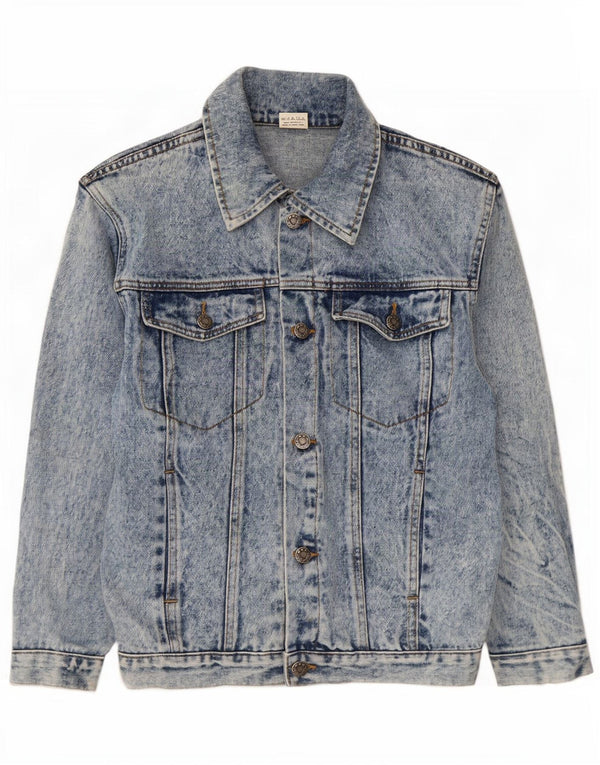 Vintage Boys Denim Jacket 11-12 Years Blue Cotton