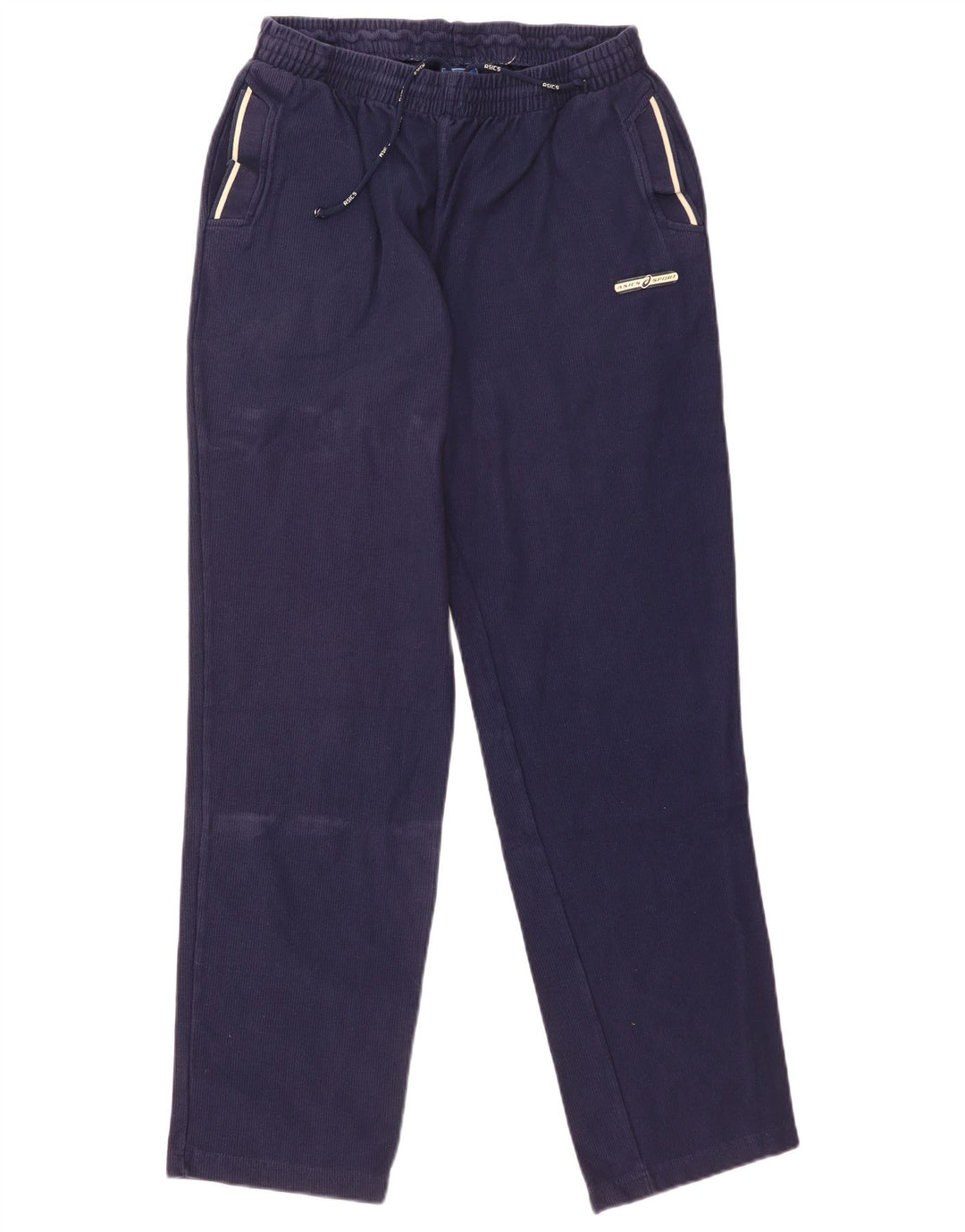 Asics Mens Tracksuit Trousers Large  Navy Blue Cotton