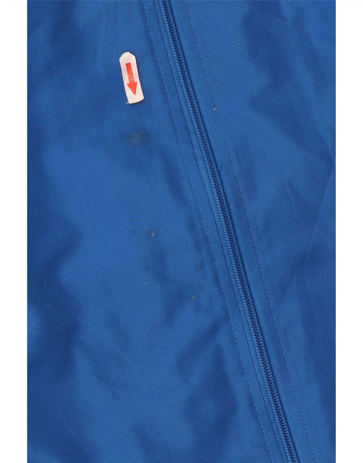 Asics Mens Graphic Tracksuit Top Jacket XL Blue Colourblock Polyester