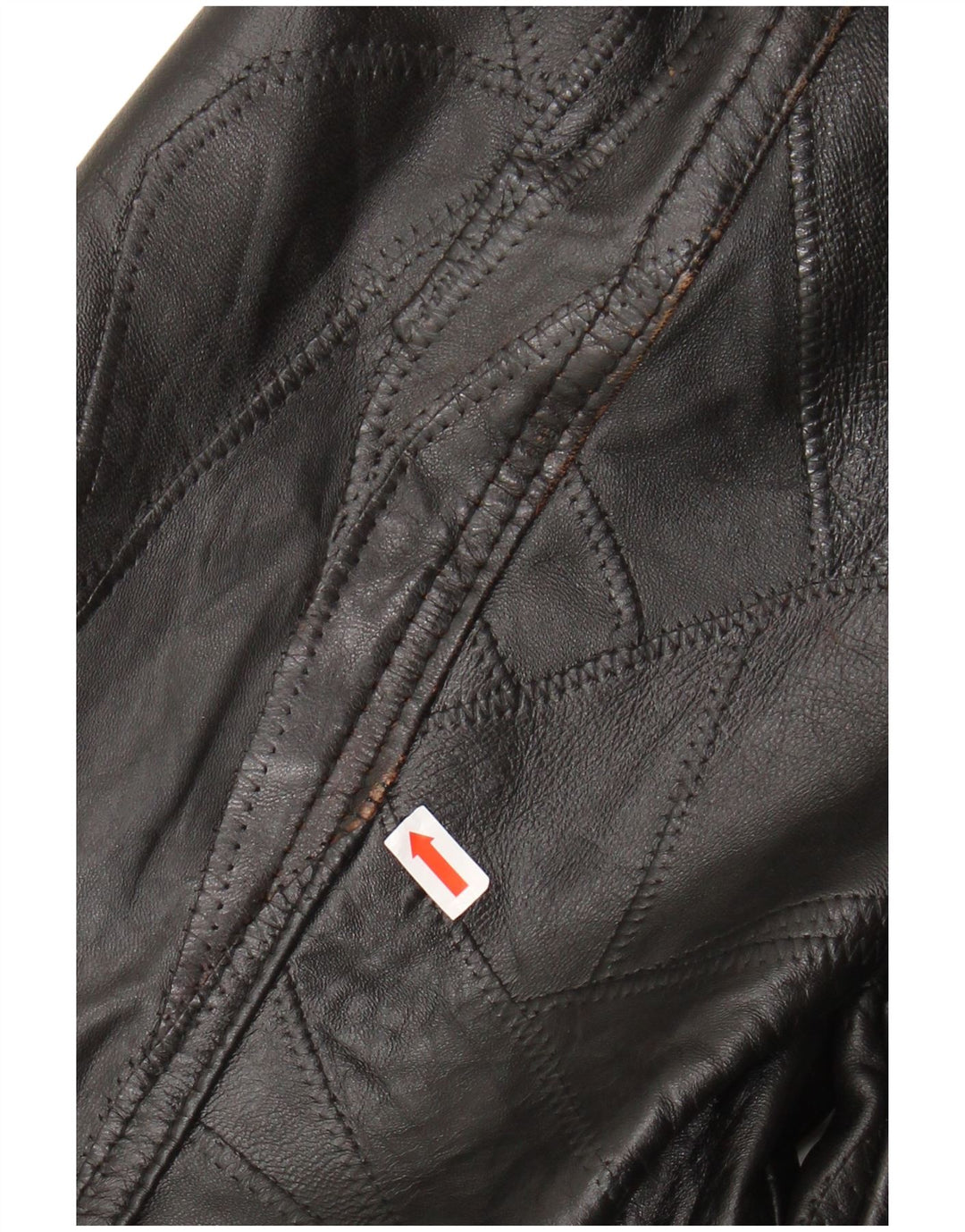 VINTAGE Mens Leather Jacket UK 40 Large Black Leather