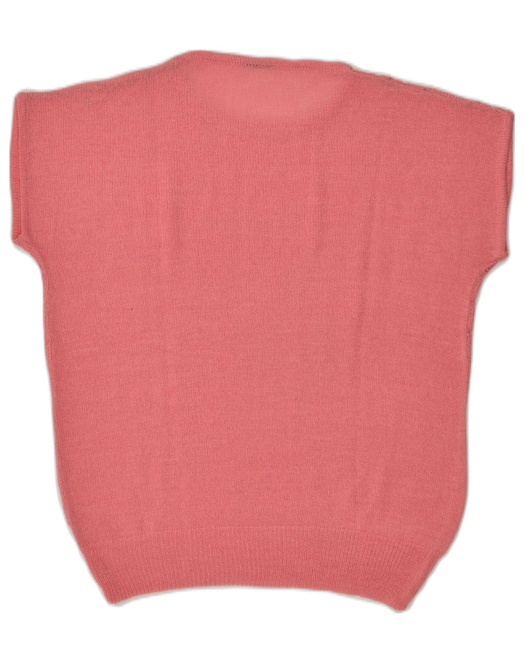 VINTAGE Womens Short Sleeve Crew Neck Jumper Sweater UK 16 Large Pink | Vintage Vintage | Thrift | Second-Hand Vintage | Used Clothing | Messina Hembry 