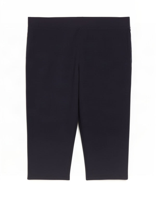 Marks & Spencer Womens Capri Leggings UK 18 XL Navy Blue Cotton