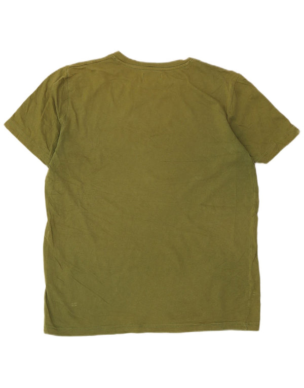 Kappa Mens Graphic T-Shirt Top Medium Khaki