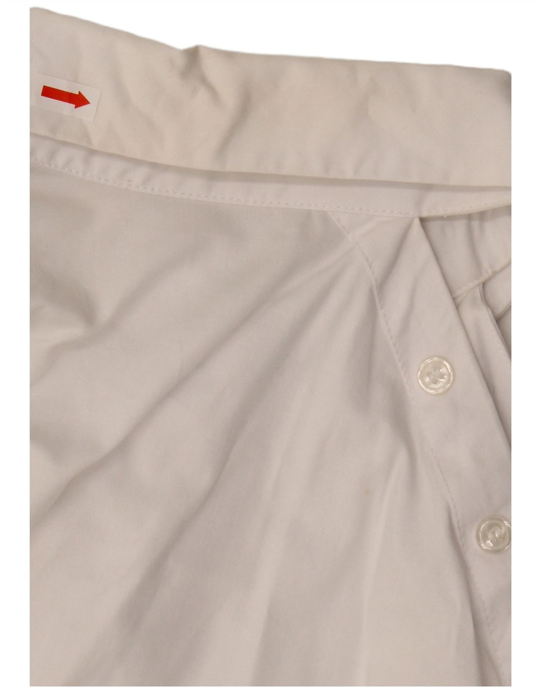 Zara Womens Oversized Crop Shirt Blouse UK 10 Small White Cotton