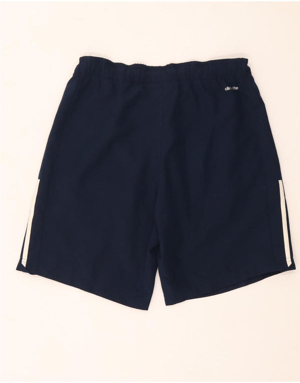 ADIDAS Mens Climalite Sport Shorts Small Navy Blue Polyester