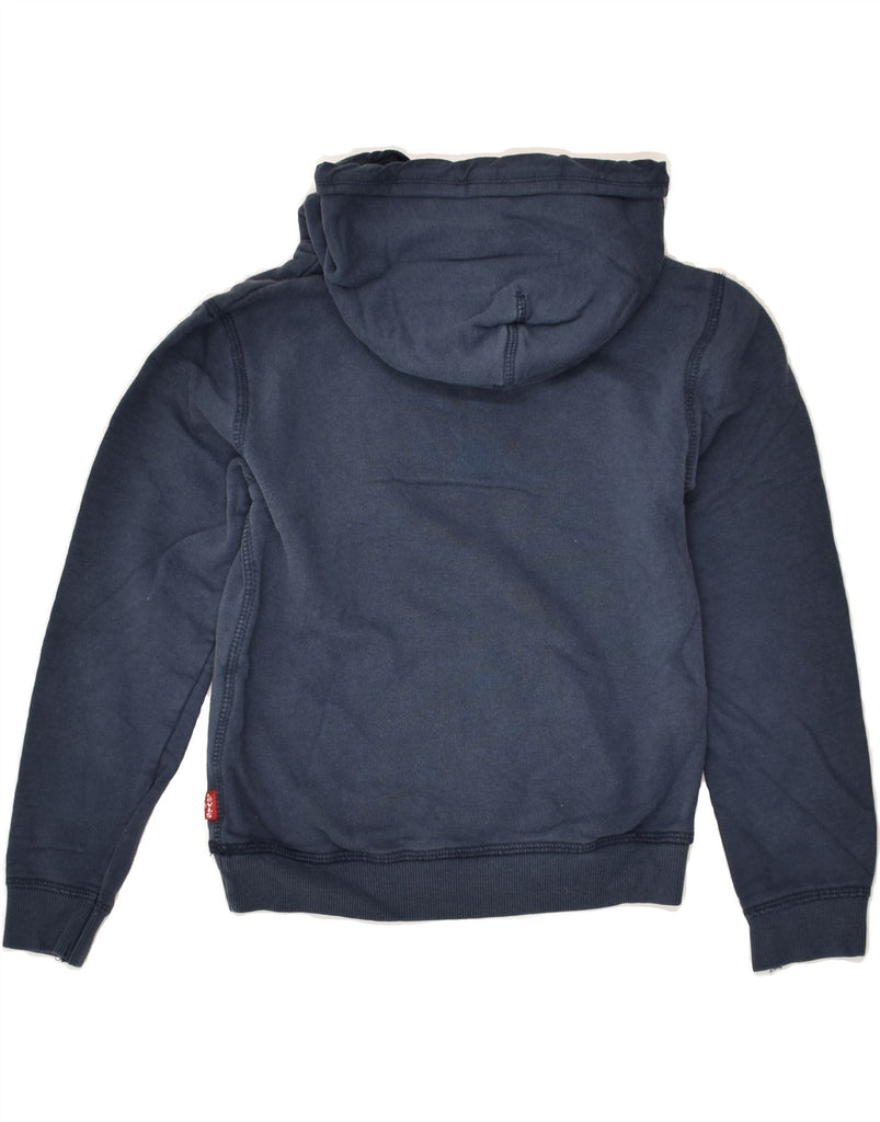 LEVI'S Boys Graphic Hoodie Jumper 7-8 Years Navy Blue Cotton | Vintage Levi's | Thrift | Second-Hand Levi's | Used Clothing | Messina Hembry 