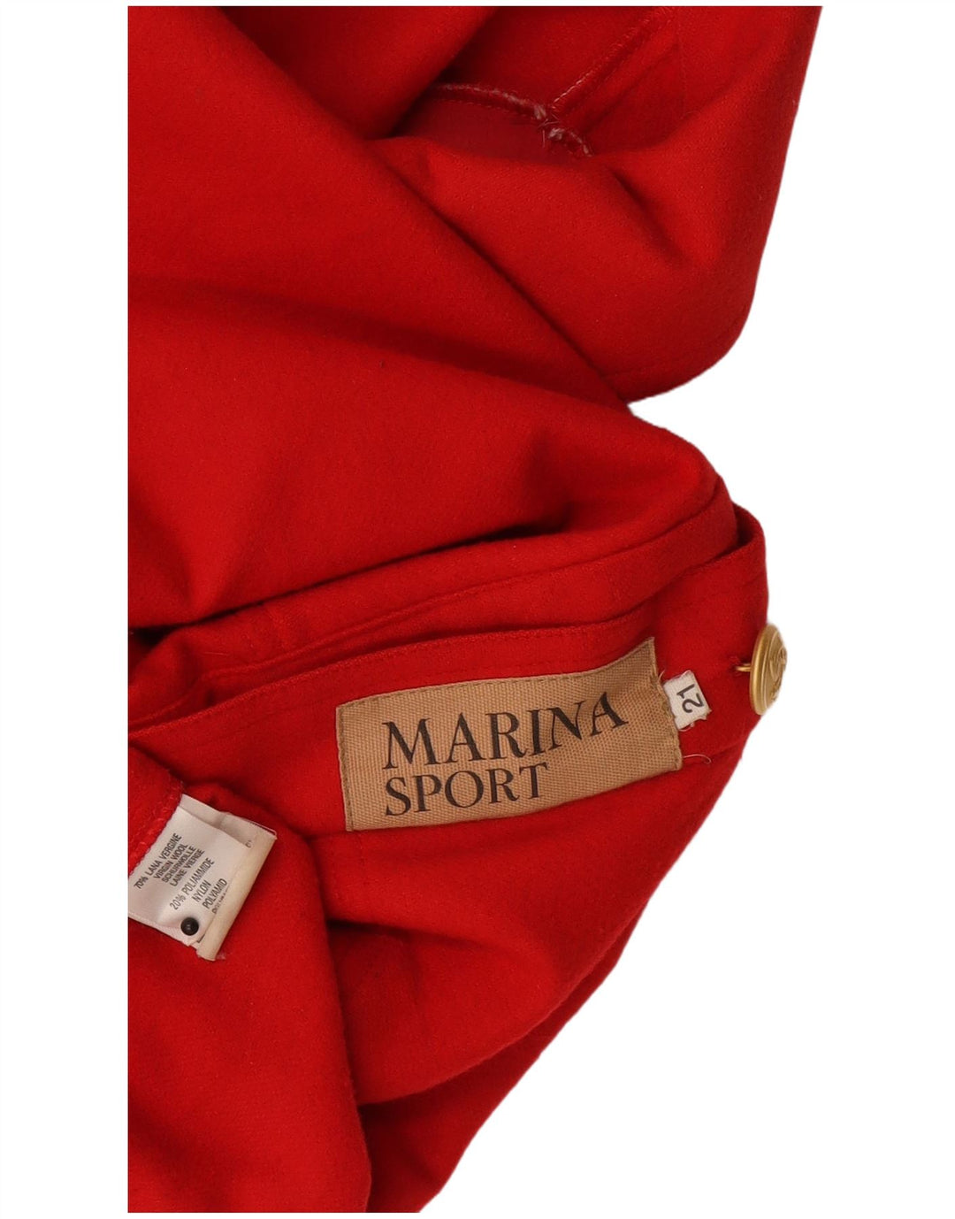 Marina Sport Womens 3/4 Sleeve Shacket Jacket Size 21 Medium Red