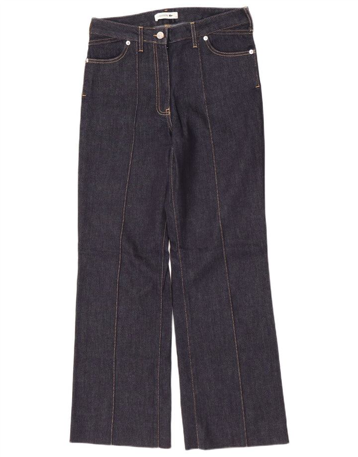 Lacoste Womens Bootcut Jeans Size 36 Small W28 L29 Navy Blue Cotton