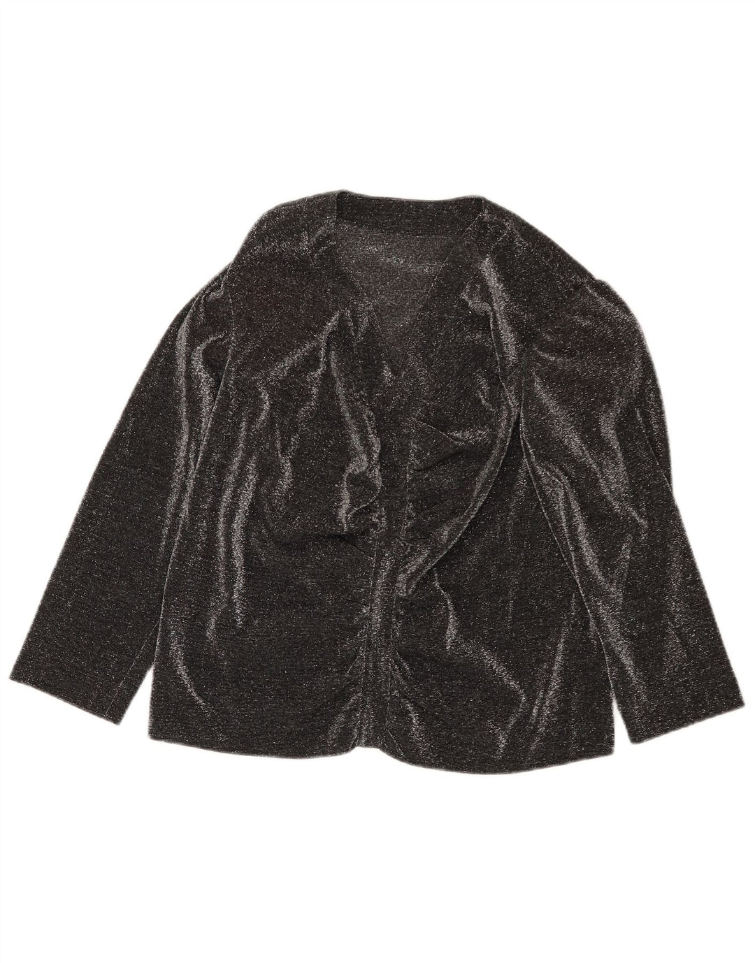 Vintage Womens 3/4 Sleeve Blouse Top UK 16 Large Black